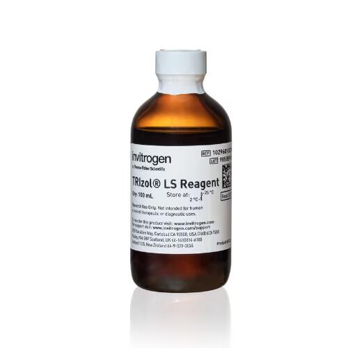 Invitrogen美國 TRIzol LS試劑 RNA DNA提取 100毫升 10296010CN
