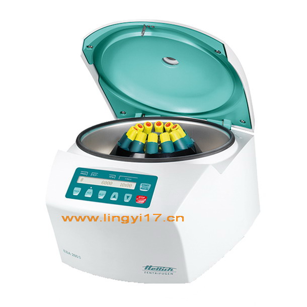 德國Hettich EBA 280S小型離心機，最大轉(zhuǎn)速：6000rpm，最大容量：6&times;50ml